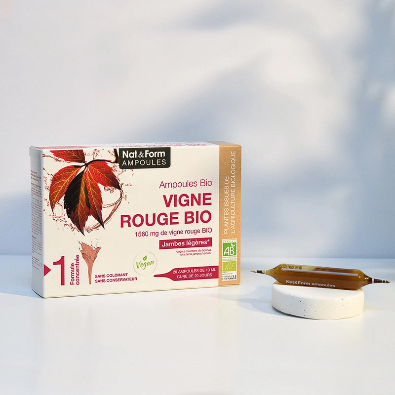 Ampoules Vigne rouge bio