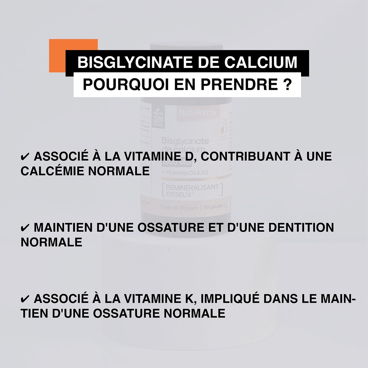Bisglycinate de calcium en gélules