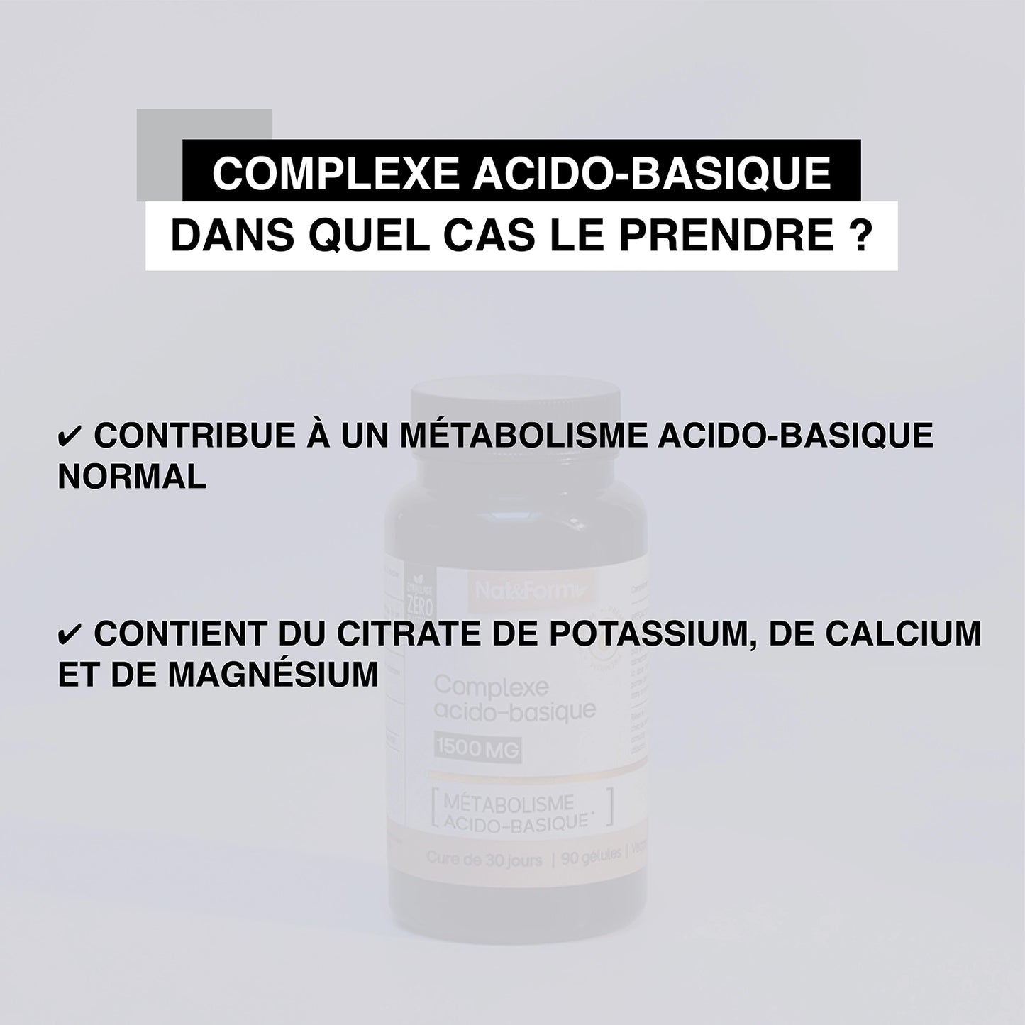 Complexe acido-basique en gélules