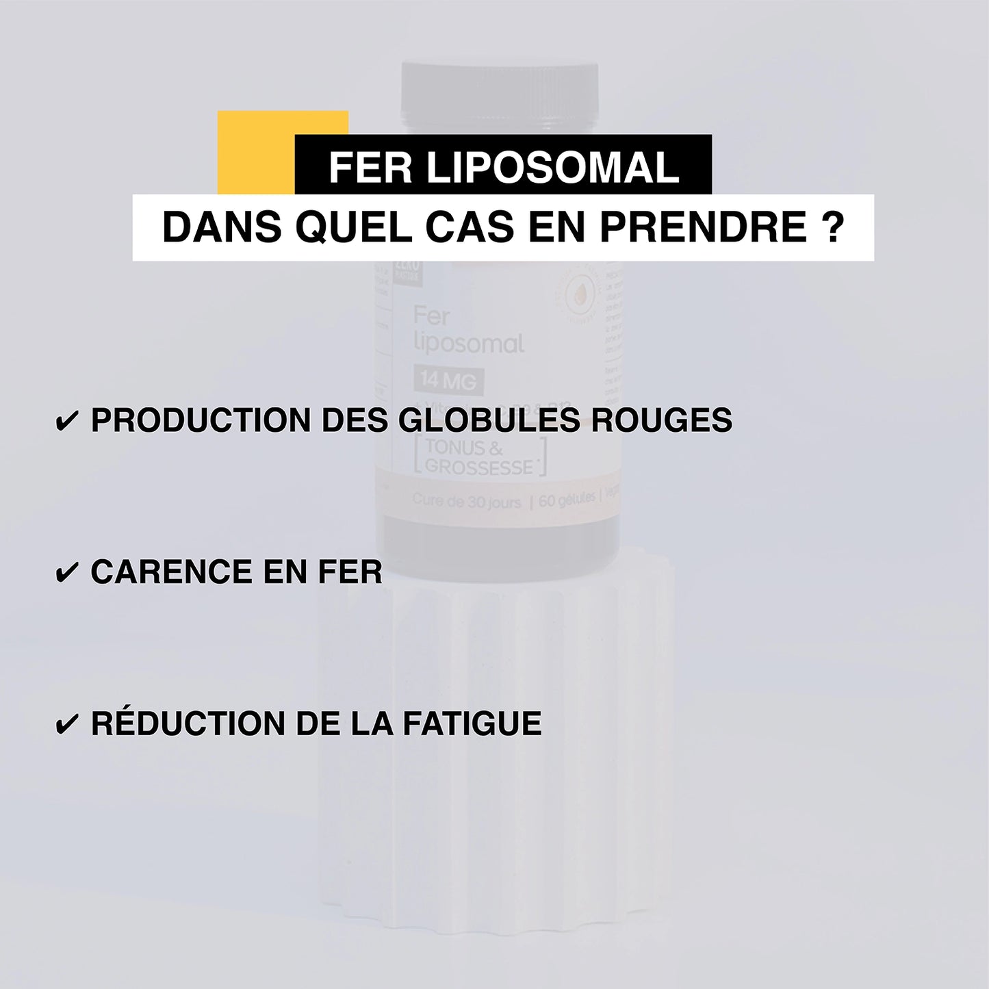 Fer liposomal en gélules