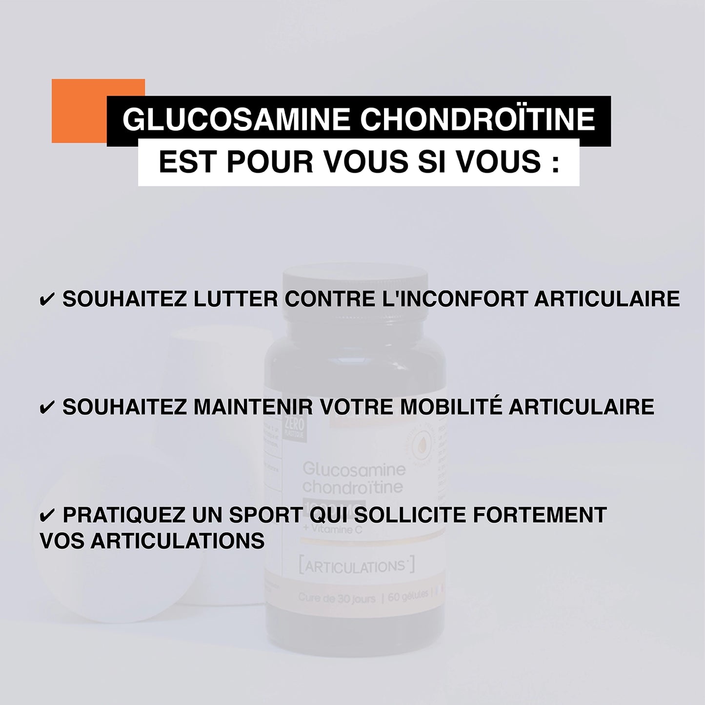 Glucosamine Chondroïtine en gélules