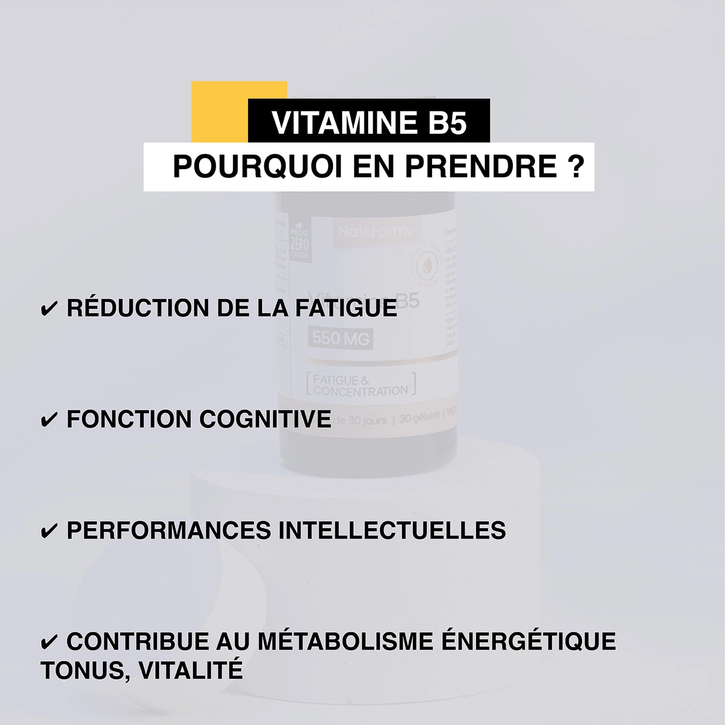 Vitamine B5 en gélules