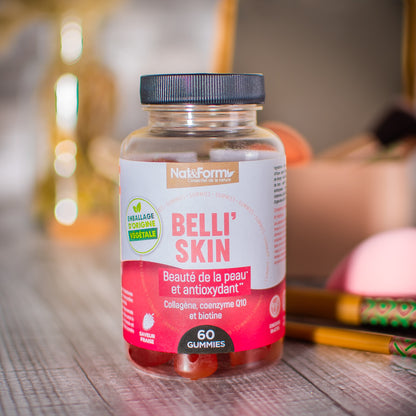 Complément alimentaire gummies Belli'Skin beauté de la peau Nat & Form