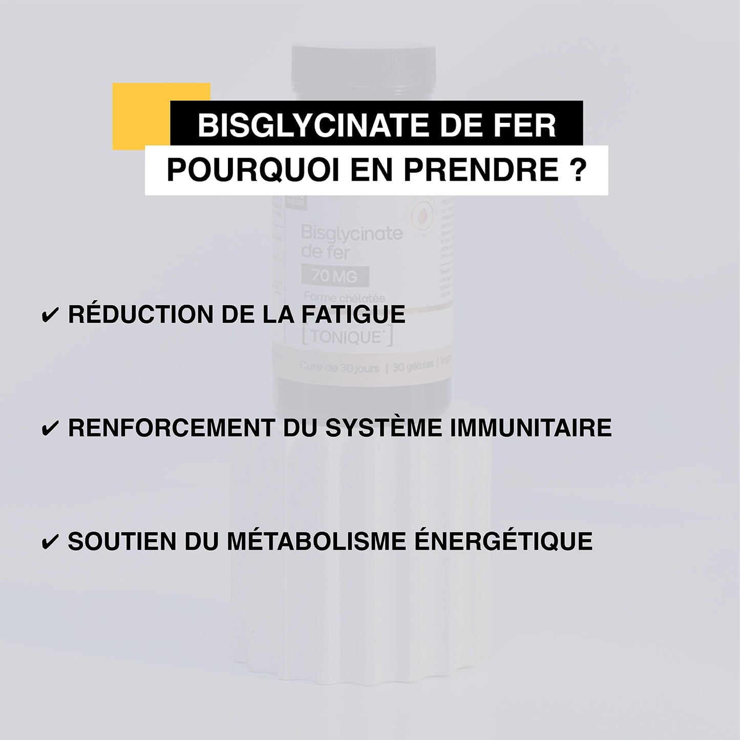 Bisglycinate de fer en gélules