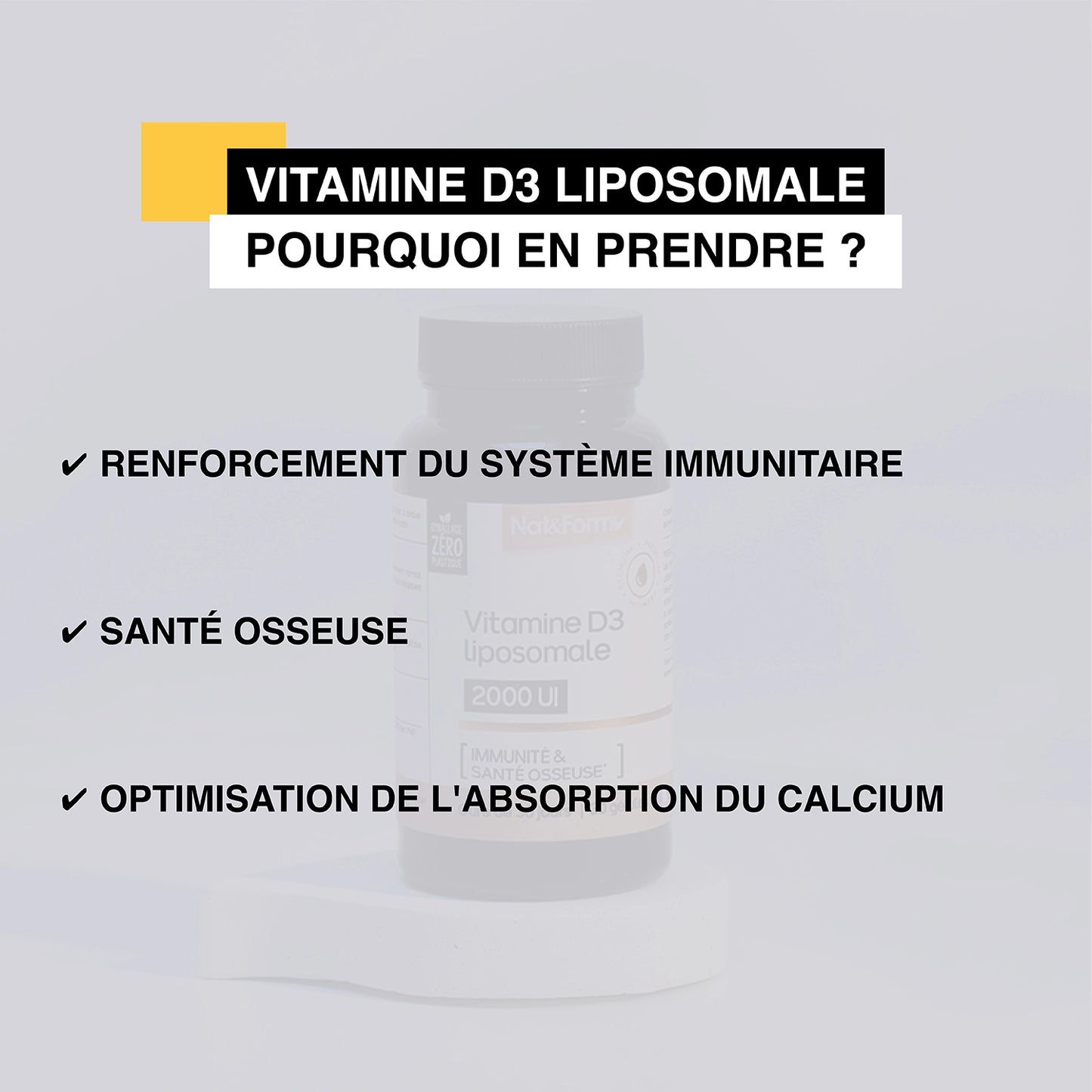 Vitamine D3 liposomale en gélules
